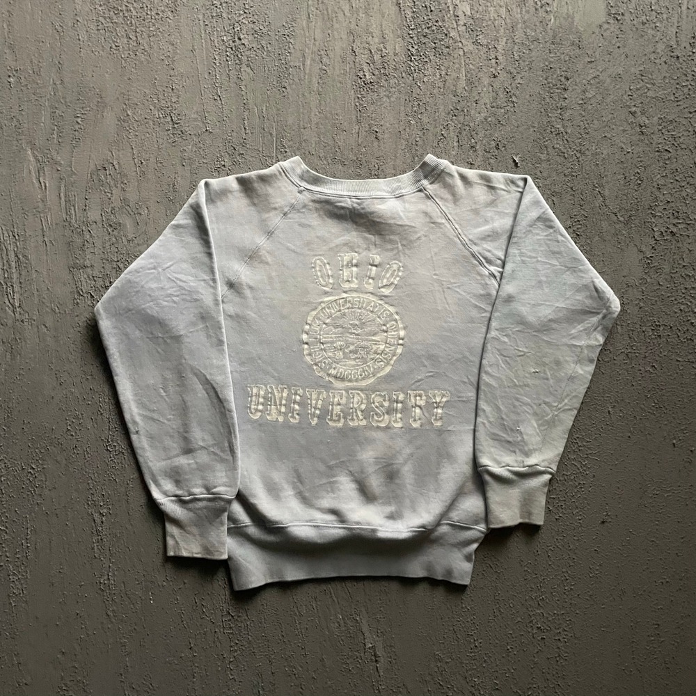 Vintage Ohio University Sweatshirt Men Small Blue 1960s Champion